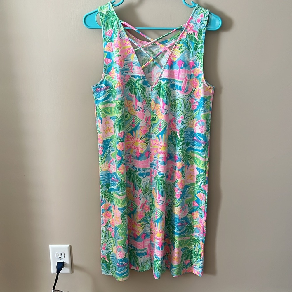 NWT Lilly Pulitzer - Lilly loves California Kristen dress - size medium - Picture 7 of 8